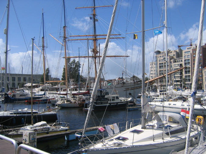 Yachthafen in Oostende  ( Ostende ) / Belgien