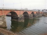 Roemerbruecke an der Mosel in Trier